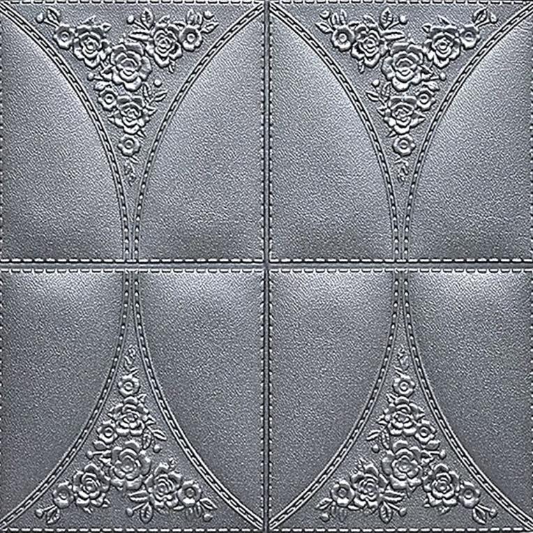 SOOKU 3D Wallfoam ZT3002 Silver